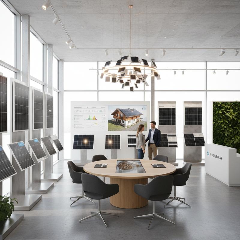 Solaranlage auf Schweizer Hausdach